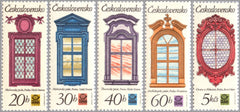 #2103-2107 Czechoslovakia - Prague Renaissance Windows (MNH)