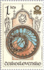 #2185-2189 Czechoslovakia - Town Hall Clock, Prague, by Josef Manes (MNH)