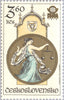 #2185-2189 Czechoslovakia - Town Hall Clock, Prague, by Josef Manes (MNH)