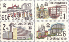 #2192-2195 Czechoslovakia - PRAGA 1978 Intl. Phil. Exhibit., Prague, Set of 4 (MNH)