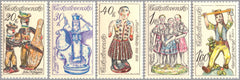 #2212-2216 Czechoslovakia - Slovak Ceramics (MNH)