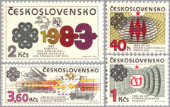 #2450-2453 Czechoslovakia - World Communications Year (MNH)