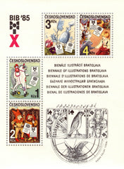 #2575a Czechoslovakia - Children's Book Illustrations S/S (MNH)