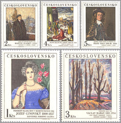 #2586-2590 Czechoslovakia - Painting Type of 1967 (MNH)