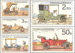 #2691-2695 Czechoslovakia - Classic Automobiles (MNH)