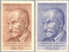 #432-433 Czechoslovakia - J. Gregor Tajovsky (MNH)