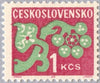 #J95-J106 Czechoslovakia - Stylized Flowers (MNH)