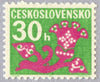 #J95-J106 Czechoslovakia - Stylized Flowers (MNH)