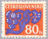 #J95-J106 Czechoslovakia - Stylized Flowers (MNH)