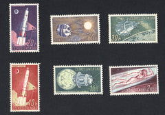 #1031-1036 Czechoslovakia - Soviet Space Research (MNH)