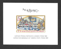 #1134a Czechoslovakia - "PRAGA" 1962 World Exhib. of Postage Stamps" Imperf. S/S (MNH)