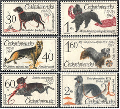 #1312-1317 Czechoslovakia - Dogs, Set of 6 (MNH)