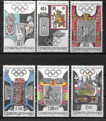 #1531-1536 Czechoslovakia - 19th Olympic Games, Mexico City (MNH)