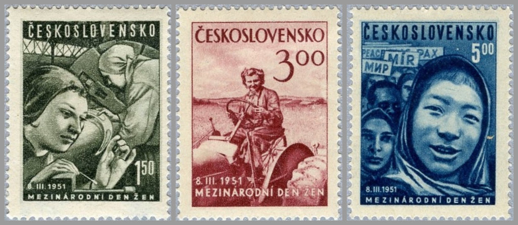 #445-447 Czechoslovakia - International Women's Day, March 8 (MLH)