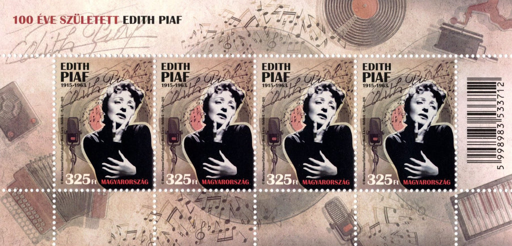 #4351 Hungary - Edith Piaf S/S (MNH)