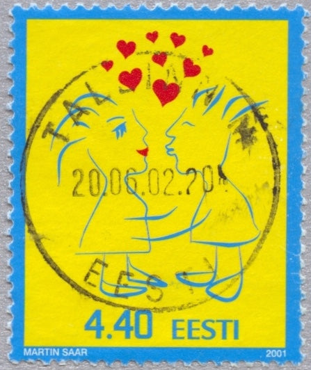 #409 Estonia - Valentine's Day (Used)