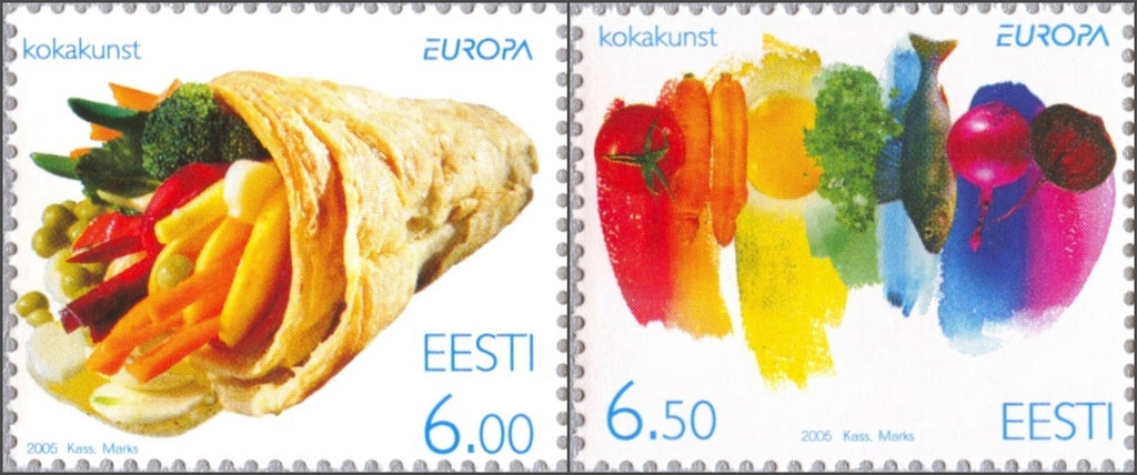 #511-512 Estonia - 2005 Europa: Gastronomy (MNH)