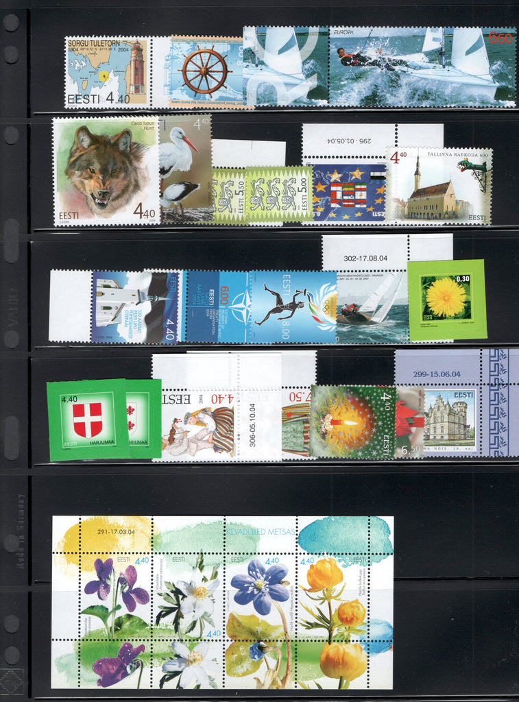 2004 Estonia Year Set (MNH)