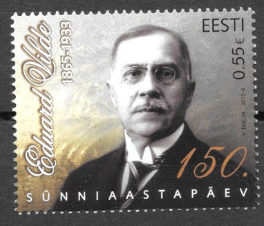 #780 Estonia - 150th Anniv. of the Birth of Eduard Vilde (MNH)