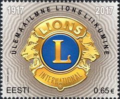 #839 Estonia - Lions Club International, Cent. (MNH)