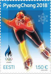 #858 Estonia - 2018 Winter Olympics, PyeongChang (MNH)