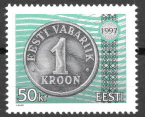 #327 Estonia - One Kroon Coin (MNH)