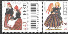 #448-449 Estonia - Folk Costume Type of 1994 (MNH)