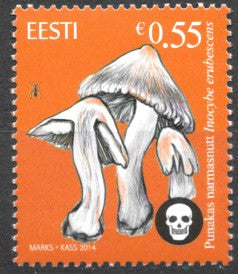 #768 Estonia - Inocybe Erubescens (Mushrooms) (MNH)