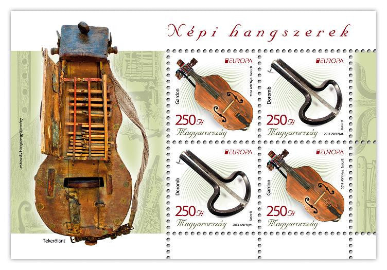 #4318 Hungary - 2014 Europa: Musical Instruments M/S (MNH)