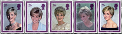 #1795a Great Britain - 1998 Diana, Princess of Wales, Strip of 5 (MNH)
