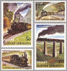 #1502-1505 Greece - Greek Railway, Centenary (MNH)