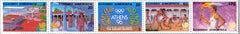 #1627a Greece - 1988 Olympics, Strip of 5 (MNH)