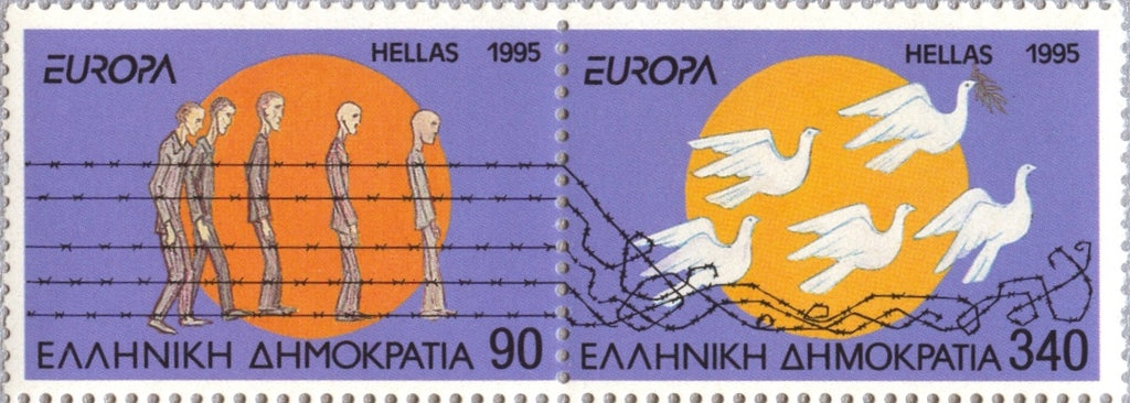 #1811a Greece - 1995 Europa: Peace and Freedom, Pair (MNH)