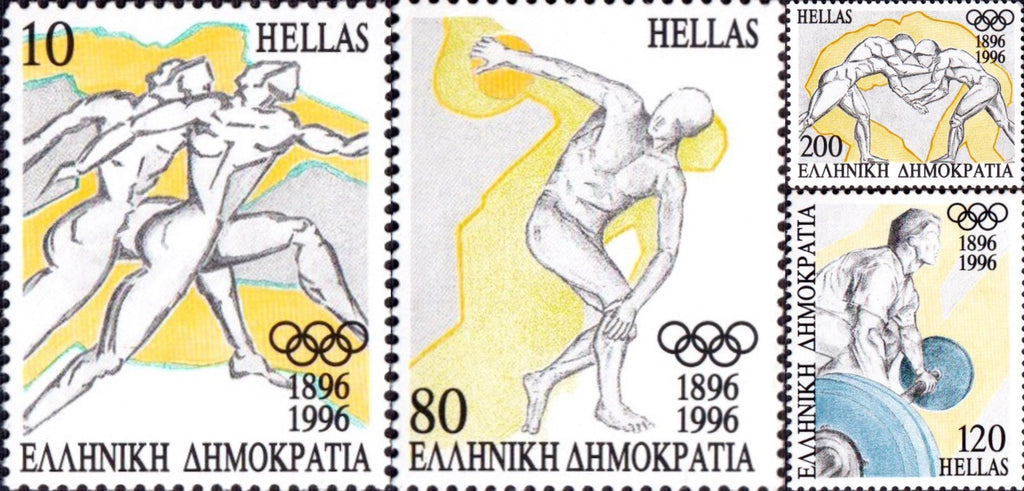 #1837-1840 Greece - Modern Olympic Games, Cent. (MNH)