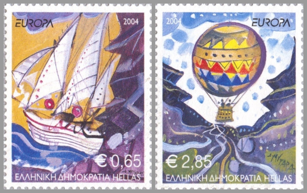 #2110a-2110b Greece - 2004 Europa: Holidays, Set of 2 (MNH)