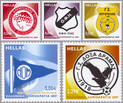 #2323-2327 Greece - Sports Team Emblems (MNH)