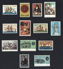 #1005-1026 Greece - 150th Anniv. of Greece's Uprising Against the Turks, Set of 22 (MNH)