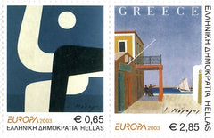 #2061 Greece - 2003 Europa: Poster Art, Pair (MNH)