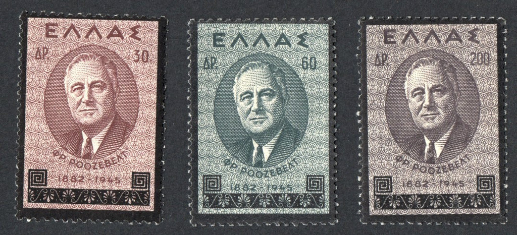 #469-471 Greece - Franklin D. Roosevelt (MLH)