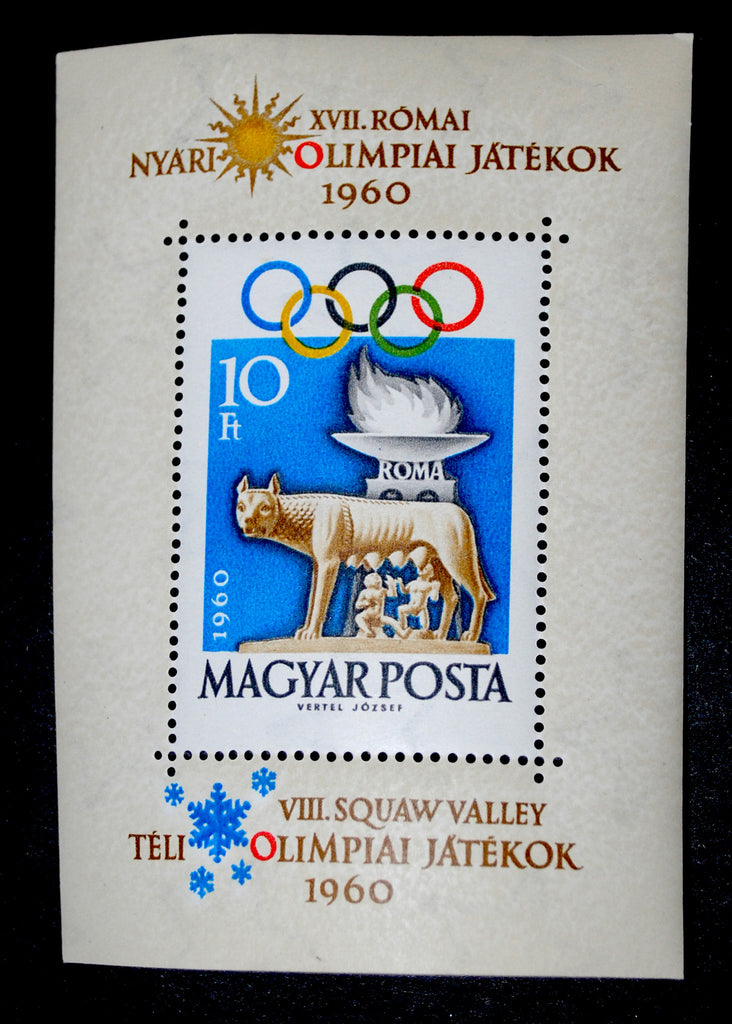 #1336 Hungary - 1960 Olympics, Perf. S/S (MNH)