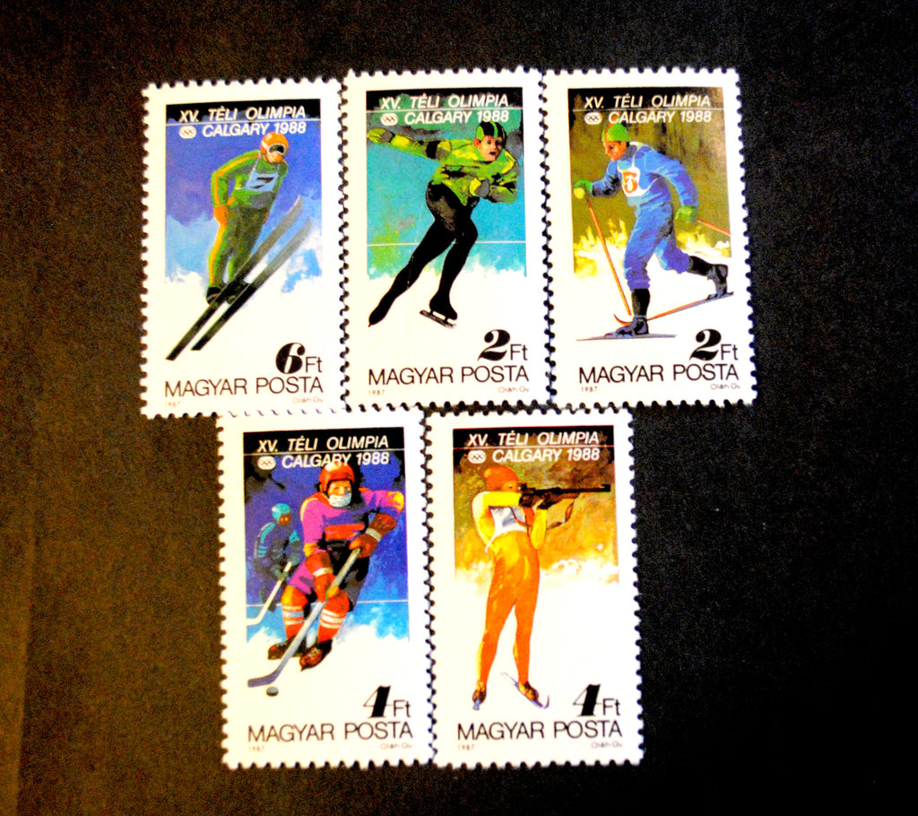 #3094-3099 Hungary - 1988 Winter Olympics, Set of 6 (MNH)