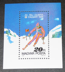 #3100 Hungary - 1988 Winter Olympics S/S (MNH)