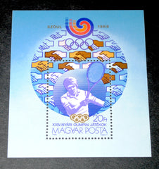 #3127 Hungary - 1988 Summer Olympics, Perf. S/S (MNH)