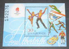 #3330 Hungary - 1992 Winter Olympics S/S (MNH)