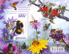 Hungary - 2021 Pollinating Insects, Perf. S/S (MNH)