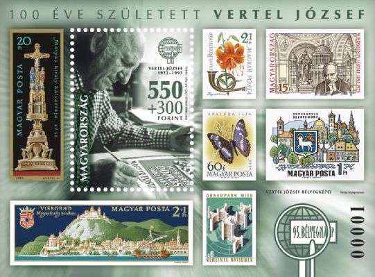 #4631 Hungary - 2022 Stamp Day: Jozsef Vertel S/S (MNH)