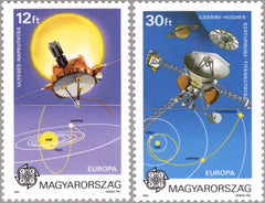 #3286-3287 Hungary - 1991 Europa: European Aerospace (MNH)