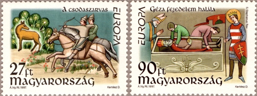 #3570-3571 Hungary - 1997 Europa: Stories and Legends (MNH)