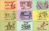 #B243-B251 Hungary - History of Tennis, Imperf. (MNH)