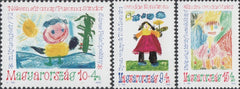 #B346-B348 Hungary - Children's Drawings, Set of 3 (MNH)